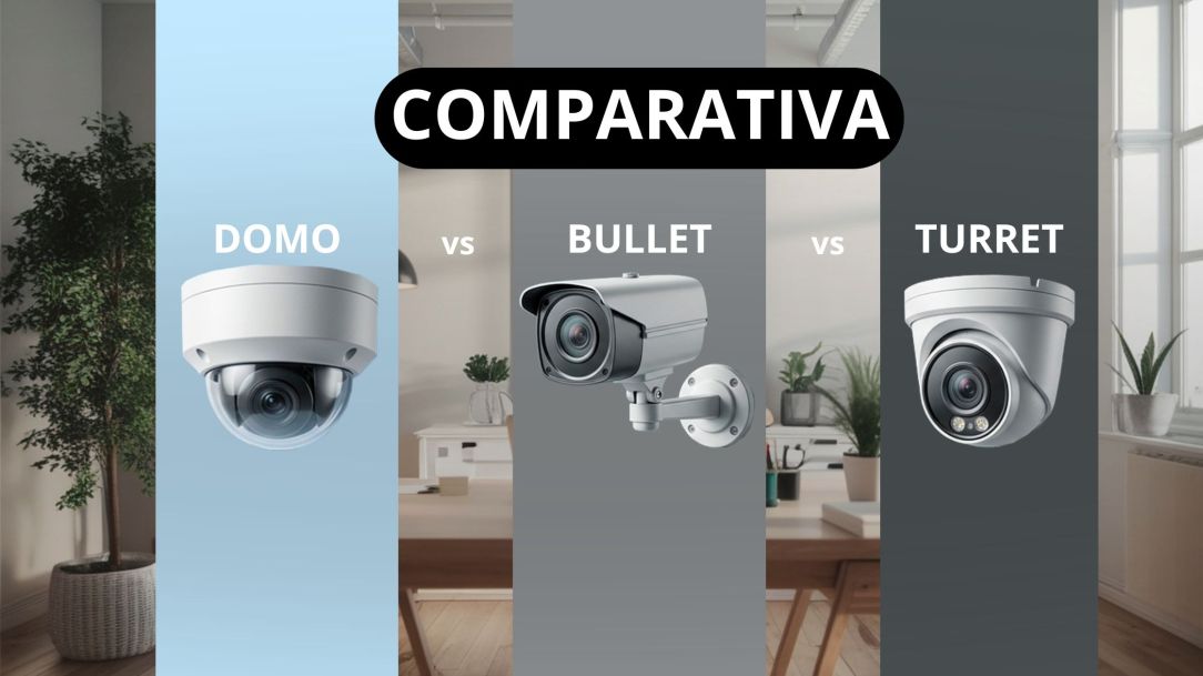comparativa cámaras domo vs bullet vs turret