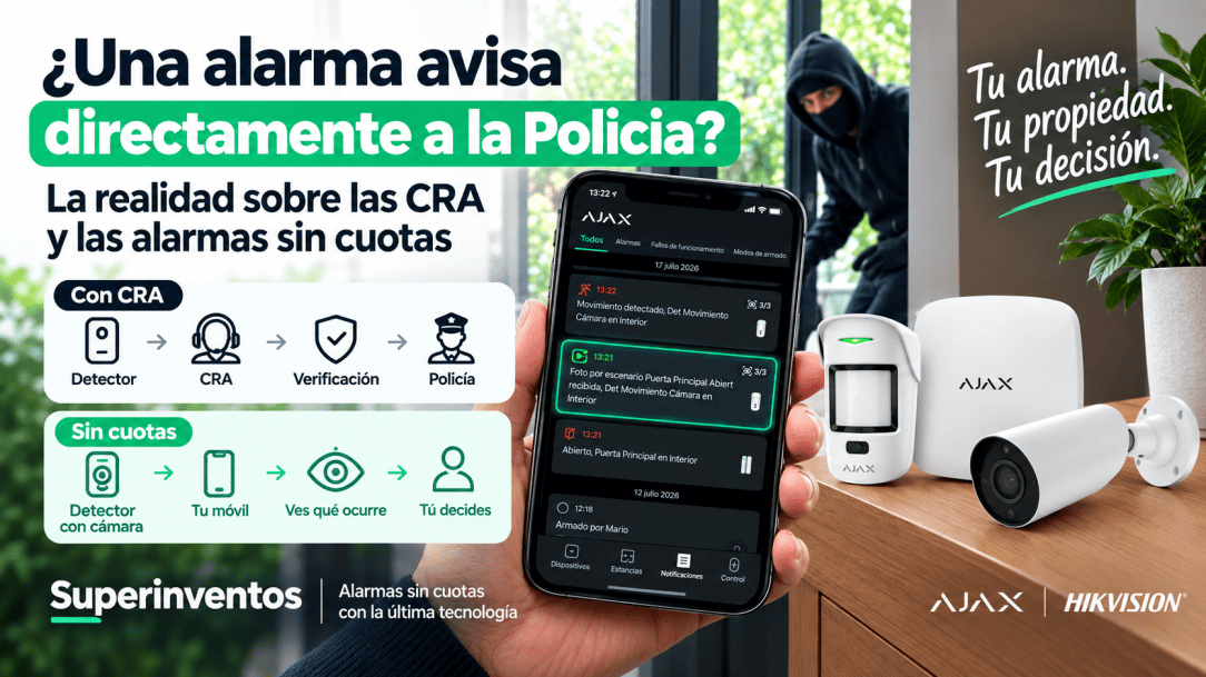 ¿Una alarma avisa directamente a la policia?